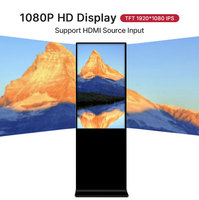 Máquina de publicidad vertical Soporte de suelo Pantalla grande de alta definición LCD Android Liberación remota Máquina todo en uno