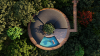 Villa préfabriquée moderne en aluminium, résistante au feu et à la corrosion, durée de vie de 50 à 70 ans, installation rapide, utilisation hôtelière et vacances