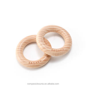 批发天然山毛榉木未加工DIY木环，用于工艺家居装饰 - Product Image 2