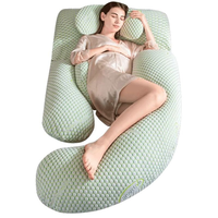Oreiller de maternité en forme de G, oreiller de sommeil pour la grossesse, oreiller d'allaitement, oreiller de soutien corporel, avec oreiller à mémoire de forme