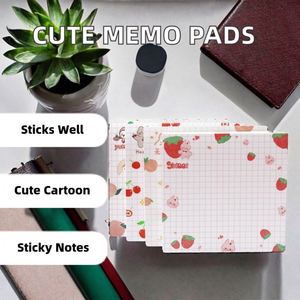 80-Page Cute Candy Cartoon Fruit Self-Adhesive <b>Memo</b> <b>Pad</b> Thick 80 Sheets Essential School Office Supplies for Back-to-School - Product Image 5