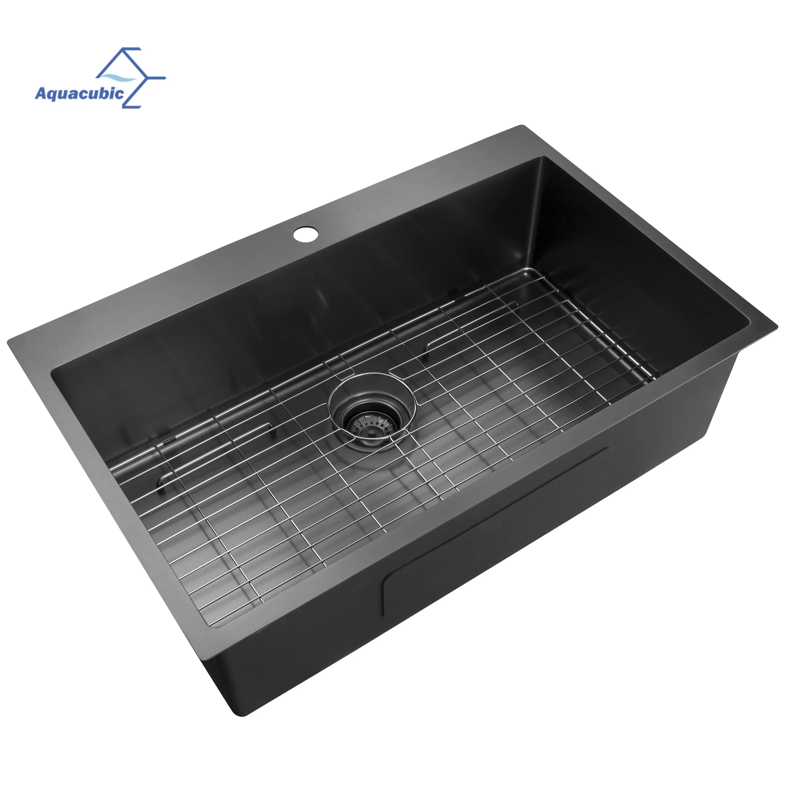 Aquacubic Large kitchen Workstation 43-inch Undermount 16 Gauge Stainless Steel Kitchen Sink with Accessories