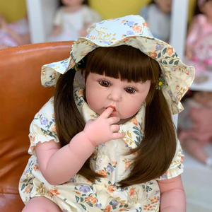 URCHOICE, muñeca <span class=keywords><strong>Reborn</strong></span> de silicona suave asequible, Heal Solitude, regalos para socios de niños, accesorios de guardería, futuros padres - Product Image 4