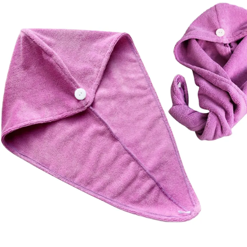 Custom Logo Groothandel Fabriek Prijs Microfiber Haar Tulband Schoonmaak Handdoek Magic Haar Handdoek