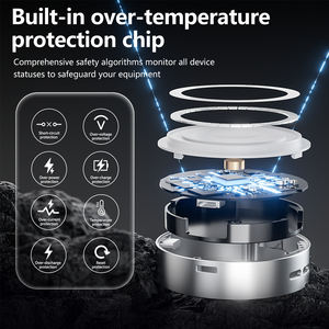 ขายส่งจากโรงงาน รับผลิ<span class=keywords><strong>ต</strong></span>แบบ ODM OEM พาวเวอร์<span class=keywords><strong>แบ</strong></span>งค์ไร้สายแม่เหล็ก 3-in-1 ขนาดเล็ก ชาร์จเร็ว 20W ความจุ 5000mAh พกพาสะดวก - Product Image 5