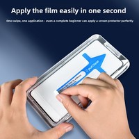 Kit Instalasi Kaca Tempered HD untuk VIVO X70 X60 Penutup Penuh Tahan Guncangan, Tahan Gores & Aus, Anti Sidik Jari, Kejernihan Tinggi