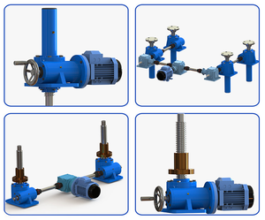 رافعة لولبية مخصصة بحمولة كبيرة 5 طن و10 طن لإصلاح السيارات مع عجلة يدوية - Product Image 2