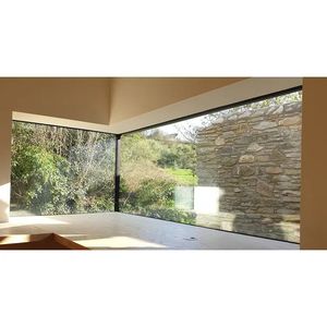 Design moderne Véranda Bay et Bow Glass Fenêtre en <span class=keywords><strong>aluminium</strong></span> à bas <span class=keywords><strong>prix</strong></span> Swing Style ouvert avec filet d'écran en fibre de verre pour les villas - Product Image 3