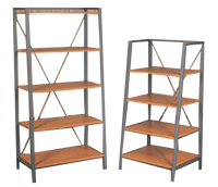 Yiree Supermarché magasins de pain en bois fer multi quatre couches étagères de support de sol pour l'affichage de magasin de détail