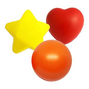 Balles anti-stress personnalisées, couleur unie, forme ronde, en mousse PU, pour événements promotionnels - Product Image 1