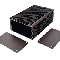 Boîtier de contrôle de batterie en alliage d'aluminium 6063 100x55 Boîtier d'alimentation anodisé IP54 pour boîtiers d'instruments électroniques Lumière