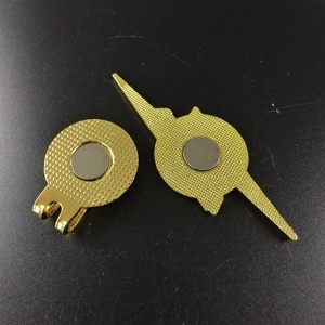 Clip magnétique pour casquette de <span class=keywords><strong>golf</strong></span> et marqueur de balle plaqué or durable avec design de marque personnalisé pour les golfeurs professionnels - Product Image 3