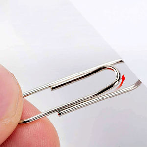 Trombones personnalisés en métal de taille moyenne et grande taille mignons en argent pour le bureau, l'école et les projets de bricolage à usage personnel - Product Image 4