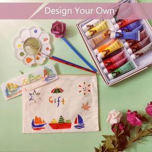 Wholesale Business Travel Pen School Multi-purpose Color Zipper Sublimate Blank Canvas Makeup Bag - Product Image 3