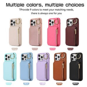 Étui de téléphone portable multifonctionnel en cuir avec cordon bandoulière et porte-cartes pour <span class=keywords><strong>iPhone</strong></span> 16 Pro Max 15 14 13 12 <span class=keywords><strong>11</strong></span> – <span class=keywords><strong>Coque</strong></span> arrière - Product Image 6
