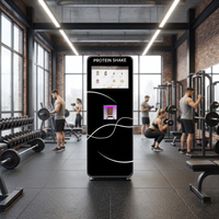 Distributeur automatique de protéines en poudre multi-saveurs à prix d'usine, entièrement automatique et en libre-service pour la remise en forme