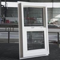 Fenêtres en PVC à simple battant de style américain, prix direct usine, personnalisables, étanches, avec fonction d'inclinaison
