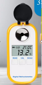 Réfractomètre pour sucre de fruits 0-90% Brix RHB-90ATC Réfractomètre manuel pour la brasserie Réfractomètre automatique pour sauce aux fruits Réfractomètre pour sucre - Product Image 1