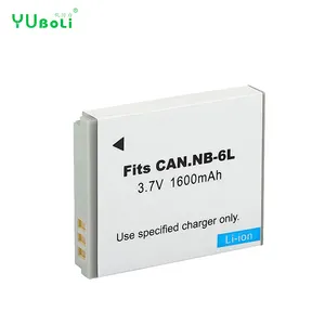YUBOLI 2021数码相机电池NB-6L NB-6LH适用于佳能PowerShot D10 D20 SX280 SX500