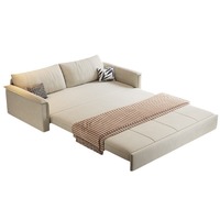 Canapé-lit moderne sur mesure à double rangée droite en tissu pour le rangement Canapé-lit pliable à double usage Convertible pour les petits habitants