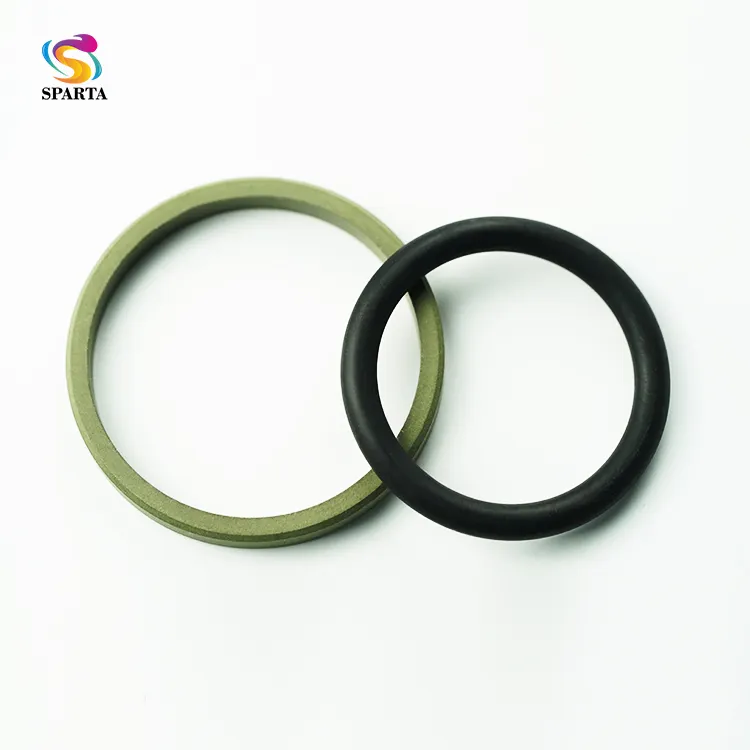 Green Glyd Ring For Hydraulic Piston Seal Ring In Bronze Filled PTFE Adding NBR SPG,SPGO,and SPGW