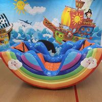 Juegos Inflables Deportivos de Alta Calidad a Precio de Fábrica, Juego Inflable de Balancín Vikingo