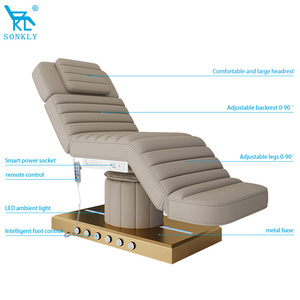 Cama de Belleza Eléctrica SONKLY, Mesa de Masaje para Salón de Belleza, Cama de Spa Médico para Esteticista Facial, con Pedal y Calefacción - Product Image 5