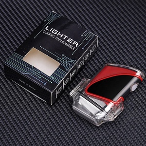 2024 mới giá rẻ không thấm nước có thể sạc lại nhựa trong suốt nhẹ hơn với đèn pin - Product Image 6