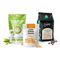 Hersluitbare Voedselverpakking Stand-Up Zakjes Gedroogd Fruit Snacks Zip Bags Zelfsluitende Aluminiumfolie Zakken