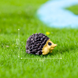 Penjualan langsung pabrik figur kartun hewan DIY kerajinan Resin dekorasi landak Mini untuk ornamen Bonsai rumah taman Desktop - Product Image 6