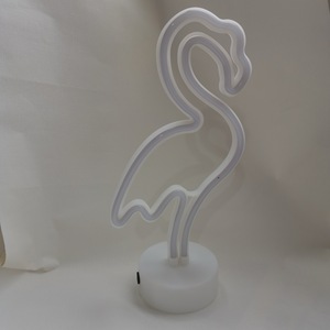 Neon Pink Flamingo <b>LED</b> <b>Night</b> <b>Light</b> Battery Powered Eco-friendly Plastic Gift for Kids Girls Room Desk Decor - Product Image 3