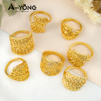 Bague en zircone en forme de feuille d'arbre pour femme, en plaqué or 18k, vente en gros