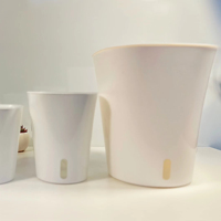 Pots et jardinières transparents de 15 cm (6 pouces) avec système d'arrosage automatique et pot intérieur transparent