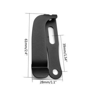 Powder Coated 420 Stainless Steel Spring Steel Slotted Adjustable Belt Clip Full Anti Loosening Hardware Kit Holder - Product Image 2
