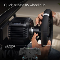 Volant à entraînement direct Logitech G RS50 pour PC/PS, avec levier de vitesses réglable et éclairage RGB LIGHTSYNC REV