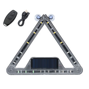 Luz de emergencia para coche con energía solar, luz de señal de advertencia LED giratoria y plegable, luces intermitentes multimodo recargables por USB - Product Image 4