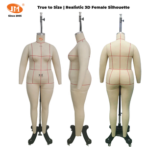 <span class=keywords><strong>Mannequin</strong></span> de luxe JUNMEI pour femme grande taille, buste complet, réglable en hauteur, taille 1XL, en fibre de verre, sans tête, pose debout - Product Image 2
