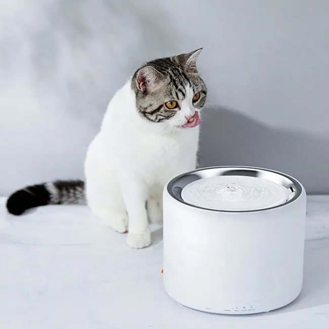 Wireless Pump Dog Cat Water Fountain Ultra Quiet Dog Cat Water Fountain with Wireless Pump 3 Working Modes Visualization Window