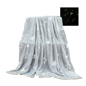 Coperta luminosa Glow in The Dark coperta da tiro <span class=keywords><strong>per</strong></span> bambini, coperta carina luminosa Winthome con motivo a stella, regalo unico di compleanno - Product Image 6