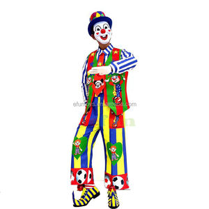 Efun kostum karnaval Halloween dewasa, kostum Cosplay badut profesional, sirkus, kostum pesta untuk dijual - Product Image 6