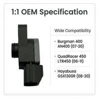 Sensor TPS del cuerpo del acelerador 13580-18G00 para Suzuki Burgman 400 AN400 Quadracer 450 LTR450 LTR 450 Sensor de posición del acelerador