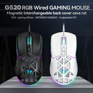 T-WOLF G520 Right-Handed Wired Gaming Mouse RGB Backlit USB <strong>Interface</strong> 12000 DPI 7 Buttons Optical Sensor Software Compatible - Product Image 3
