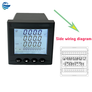 Цифровой измеритель мощности Регистратор данных с ЖК-дисплеем RS485 Modbus-RTU цифровой счетчик энергии, трехфазный 4-проводный интеллектуальный счетчик энергии - Product Image 4
