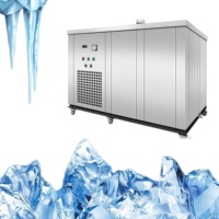 Machine à glaçons en forme de nuggets avec compresseur et pompe à eau pour usage commercial dans les bars à whisky de luxe et les restaurants haut de gamme