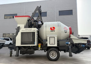 Bomba mezcladora de hormigón con motor diésel JBS40 bomba de hormigón móvil CON MEZCLADOR a la venta - Product Image 2