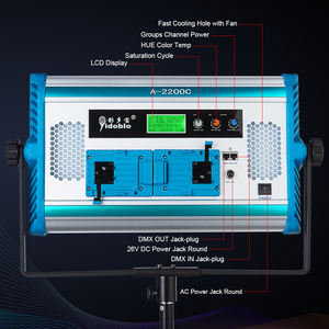 <span class=keywords><strong>Auriculares</strong></span> para juegos con luz RGB y micrófono, kit de iluminación continua para estudio fotográfico, soporte para teléfono, vídeo Led - Product Image 2