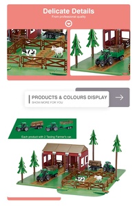 Interesting pretend play barn series animals tractor farm toy set with 102 pcs - Product Image 5