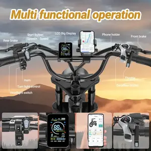 Bicicleta Eléctrica de Doble Disco con Neumáticos Gruesos de 20 Pulgadas, 250w, 25km/h, Envío desde Almacén en la UE, Bicicleta Eléctrica para Adultos, Fatbike BK20 - Product Image 3