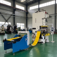 Ligne de production de barquettes en aluminium 80T, machine automatique de fabrication de contenants alimentaires jetables en aluminium