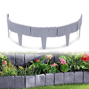 Bordo del giardino recinzione effetto pietra giardino <span class=keywords><strong>mini</strong></span> recinzione bordo decorativo ciottoli bordo giardino fai da te palizzata fiore letto prato bordo - Product Image 4